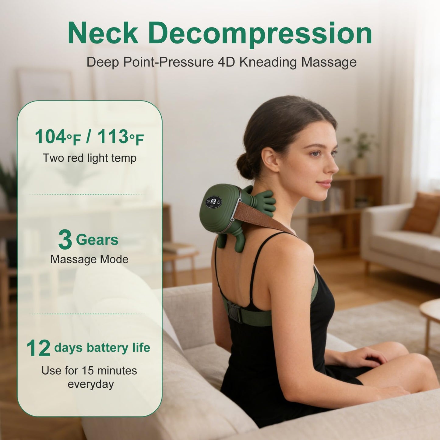 Portable Electric Neck & Back Massager