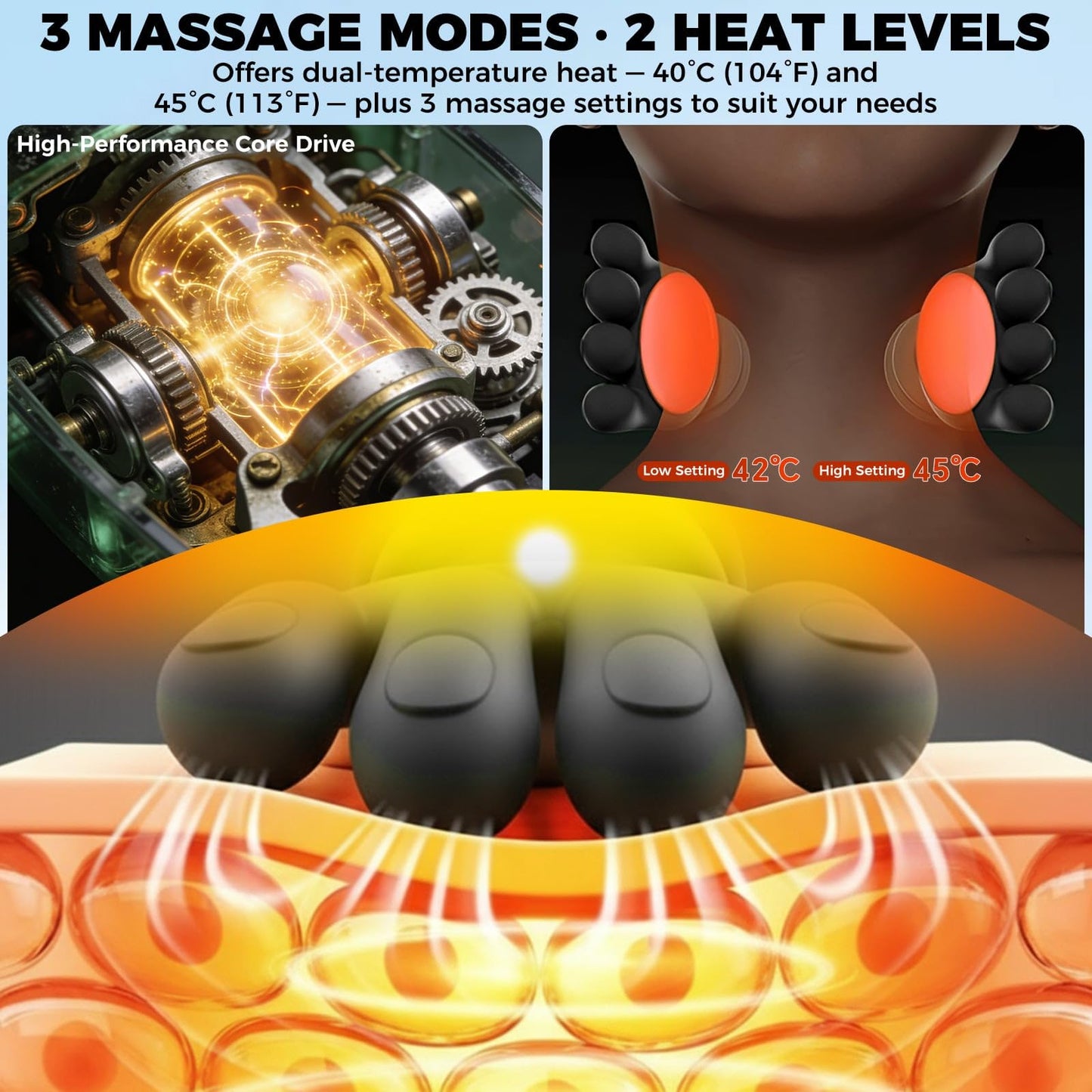 Portable Electric Neck & Back Massager